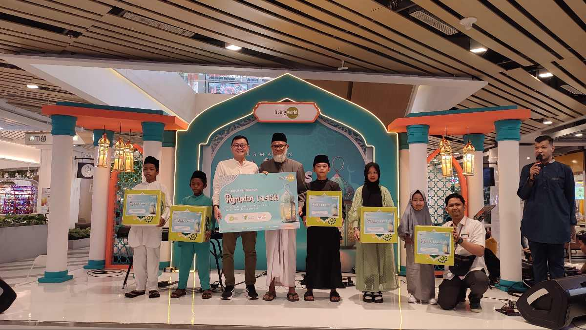 Ramadhan Full of Blessings, Mall Living World Pekanbaru Ajak Anak Yatim Berbuka Bersama