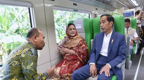 Jokowi Resmikan Kereta Bandara Minangkabau Ekspres, Stasiunnya di Simpang Haru, Harga Tiket Rp10 Ribu