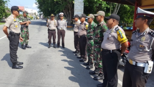 TNI dan Polri di Kepulauan Meranti Gelar Patroli Gabungan