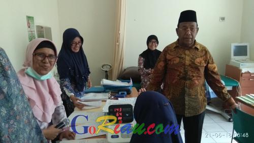 Pastikan Pelayanan Publik Berjalan, Wan Thamrin Hasyim Sidak RSUD Arifin Achmad Pekanbaru, Poli Jantung Dilihat Pertama Kali