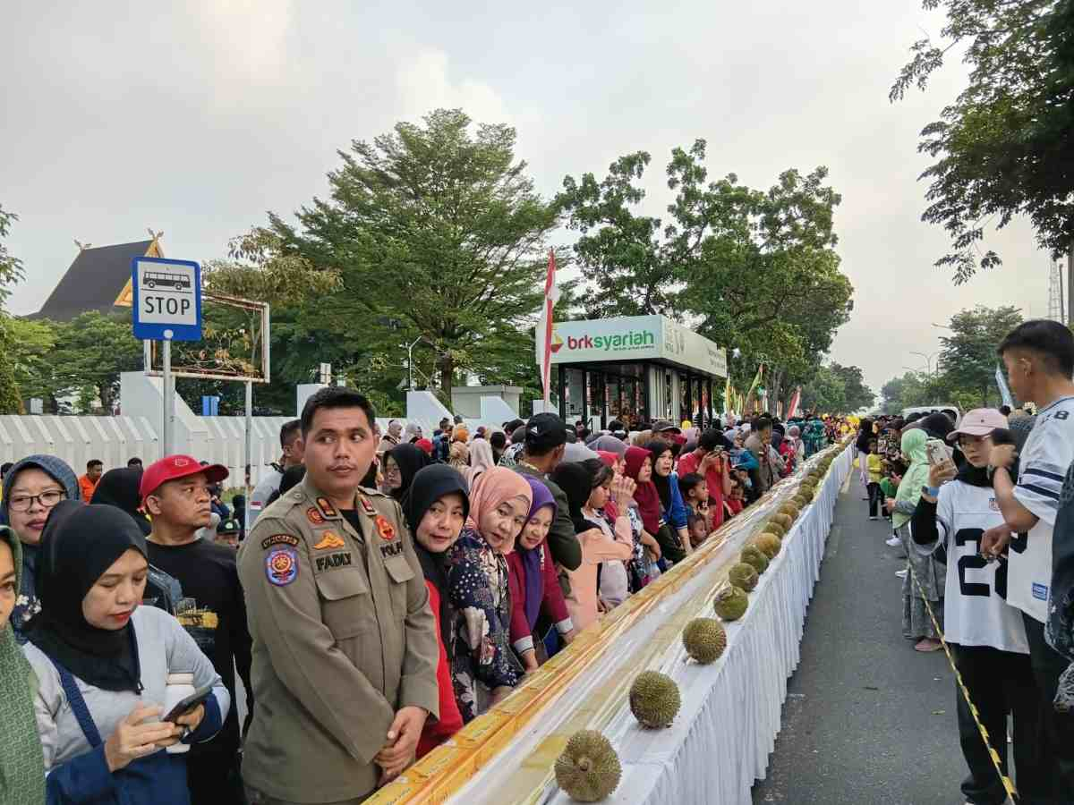 Dari Ketan Talam hingga Durian Gratis, Pesta Rakyat HUT Pekanbaru Pecahkan Rekor Dunia