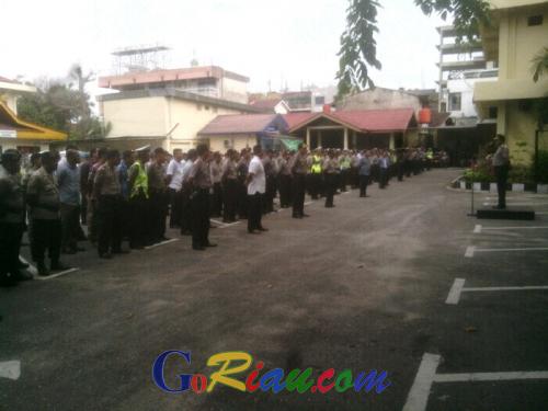 Sambut Kedatangan RI 2 Esok, Wakapolresta: 672 Personel Kita Sebar di Seluruh Wilayah Kota Pekanbaru