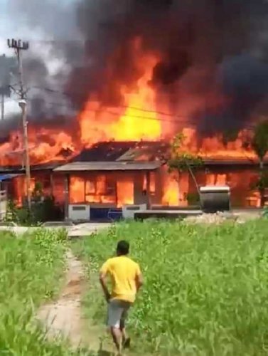 Empat Rumah Warga di Bagan Punak Pesisir Terbakar