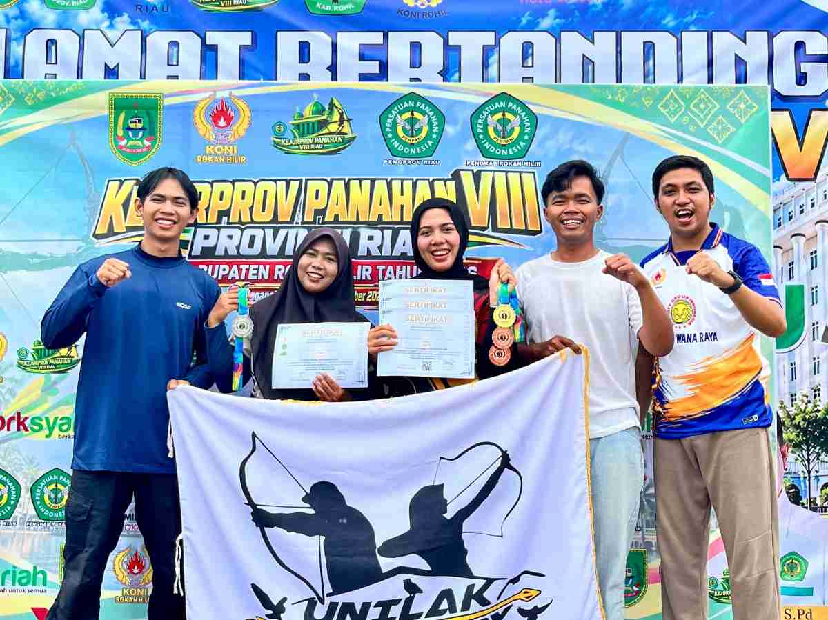 Sabet Empat Medali Kejurprov Rokan Hilir, Srikandi Unilak Archery Club Harumkan Nama Kampus
