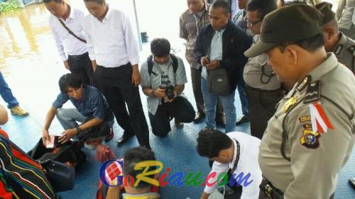 Cegah Narkoba Masuk ke Pekanbaru, Polsek KP2 Razia di Pelabuhan Sungai Duku