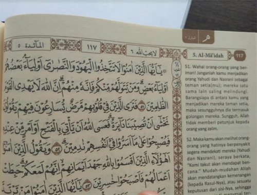 Waduh.., Pemkab Kuansing Edarkan Al-Quran dengan Surat Al-Maidah yang Diubah Maknanya