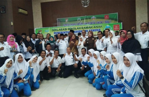 Dihadiri KPPPA RI, Kampar Resmi Deklarasikan Sekolah Ramah Anak
