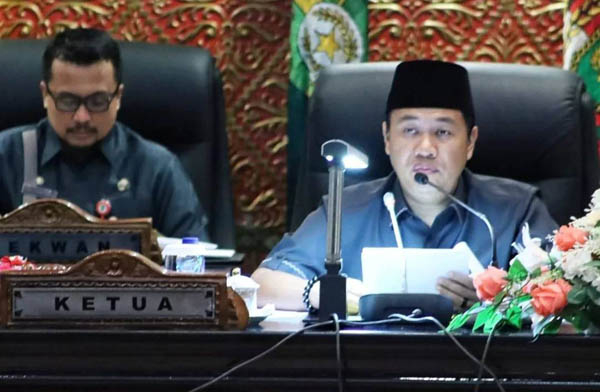 DPRD Riau Gelar Rapat Paripurna Penyampaian Rekomendasi Badan Pembentukan Peraturan Daerah