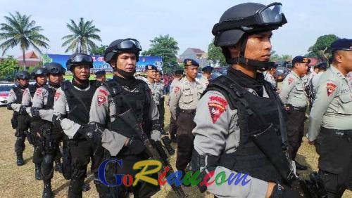 Antisipasi Ancaman Teror Bom, Tim Gegana Polda Riau Patroli 24 Jam