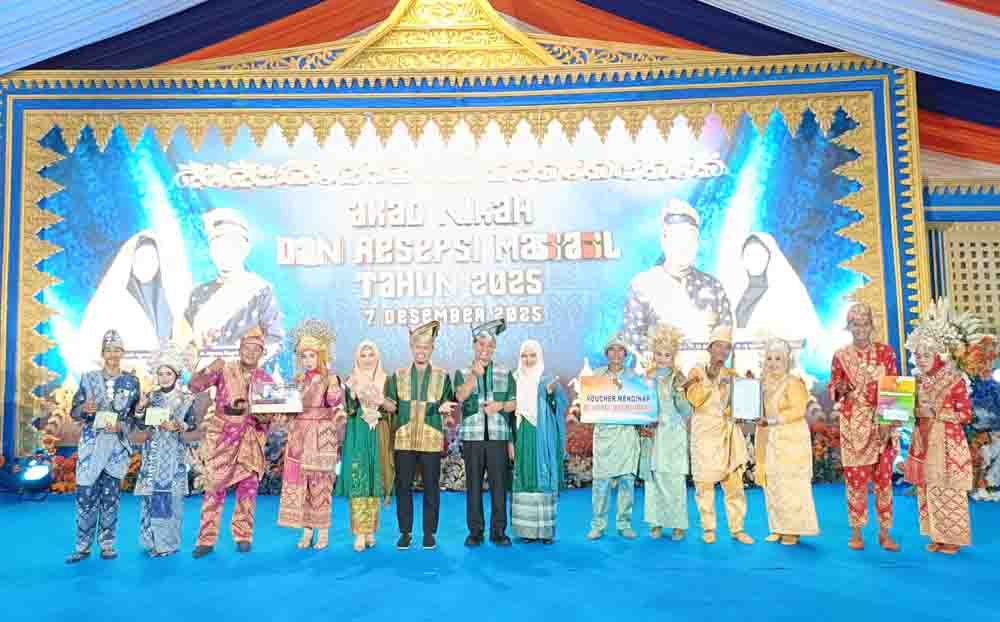 Nikah Massal Gratis Pecahkan Rekor MURI, Ribuan Warga Saksikan Sejarah di Pekanbaru