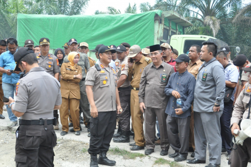 Eksekusi Pembebasan Lahan Jalan Tol Pekanbaru - Dumai di Wilayah Kandis Berjalan Lancar