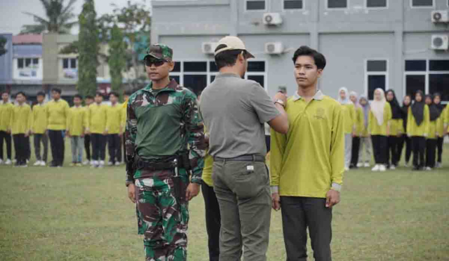 Penerima Beasiswa Umri Ikuti Bela Negara Bersama Yonko 462/Kopasgat