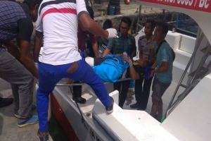 GoRiau Kapal Bermuatan 45 Pegawai Dishub Meledak di Pulau Panggang