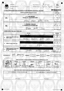 GoRiau Perolehan Suara di TPS 03 Taba Ditukar, pada C1 Prabowo 146, Jokowi 45, di Data KPU Sebaliknya