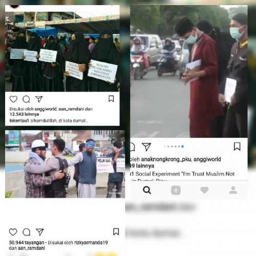 Viral! Eksperimen Sosial I am Trust Muslim Not Terorist di Riau Bikin Terenyuh dan Haru