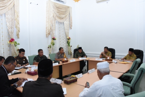 Bupati Bengkalis Gelar Rapat Bersama TNI, Polri dan OPD, Ini Agenda yang Dibahas