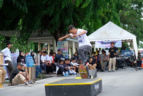 Peringati Hari Skateboarding Internasional, Skater Selatpanjang Unjuk Kebolehan