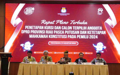 GoRiau Pleno KPU Pasca PSU, Berikut 65 Calon Anggota DPRD Riau Terpilih
