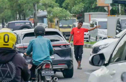 GoRiau Pak Ogah Masih Ditemukan di Ruas Jalan Pekanbaru, Dishub Siapkan Penindakan