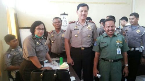Tim Bidokkes Polda Riau Periksa Seluruh Personil Polres Meranti