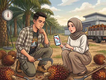 GoRiau Harga CPO Terkoreksi, Nilai Jual Sawit Swadaya Riau Turun ke Angka Rp3.885