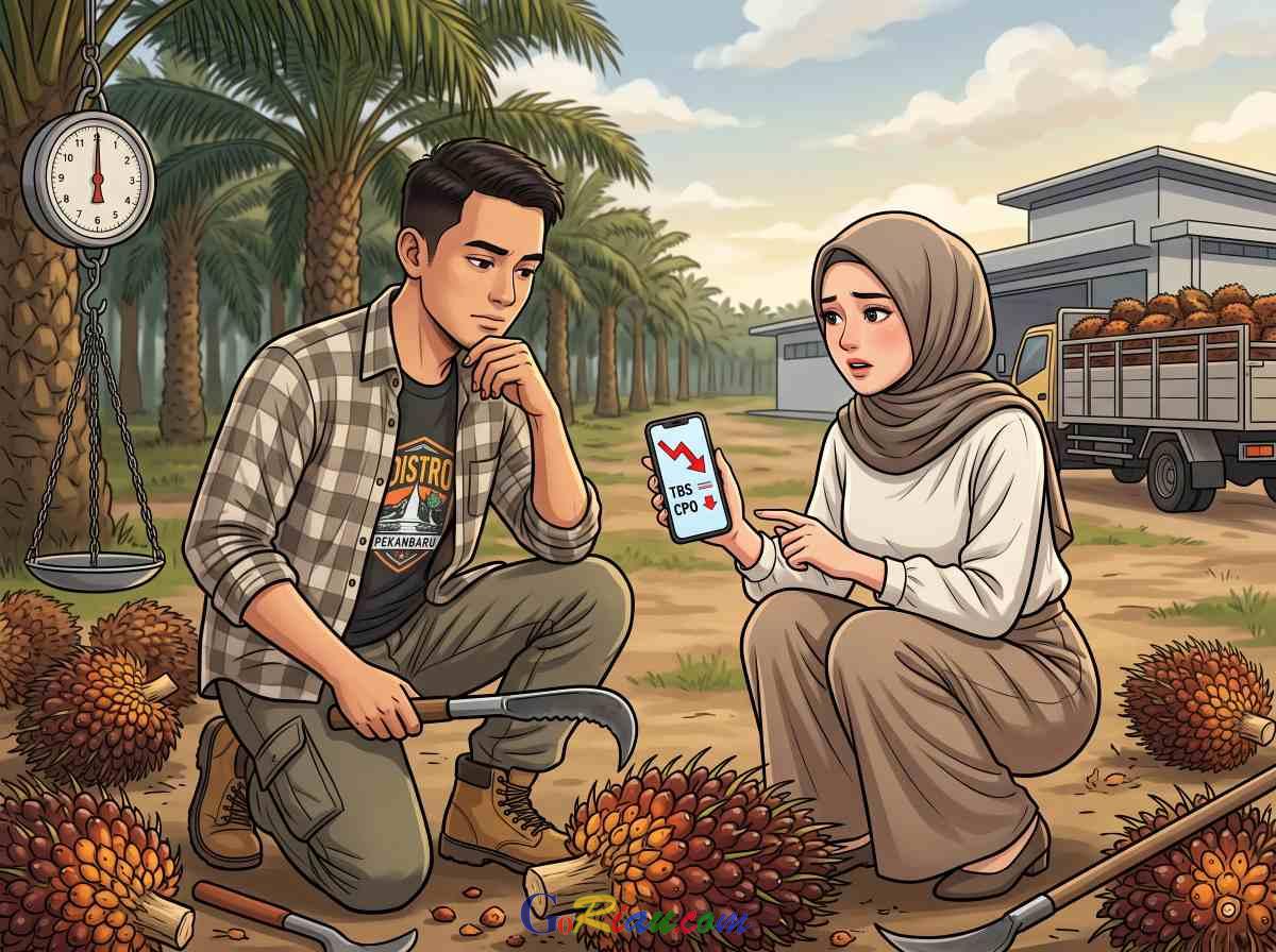 Harga CPO Terkoreksi, Nilai Jual Sawit Swadaya Riau Turun ke Angka Rp3.885