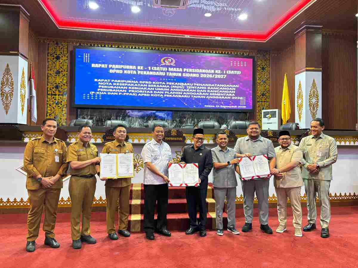 Fokus Atasi Banjir dan Jalan Rusak, APBD Perubahan Pekanbaru 2026 Disahkan Rp3,26 Triliun