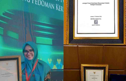 GoRiau Puskesmas Tenayan Raya Pekanbaru Raih Penghargaan Terbaik 1 di Indonesia dari Kemenkes RI