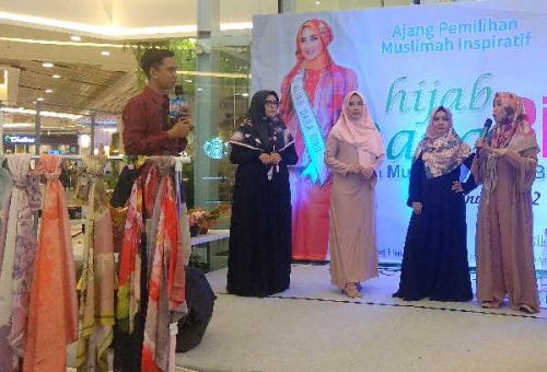 Le Noiir Launching Hijab Bercorak 3D Autumn Le Series di Pekanbaru