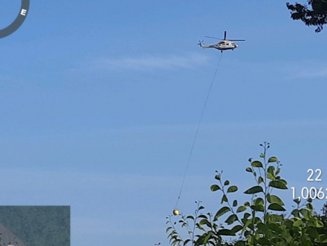 Semak Belukar di Bunsur Terbakar Seluas 4 Hektare, Helikopter Superpuma Dikerahkan untuk Water Bombing