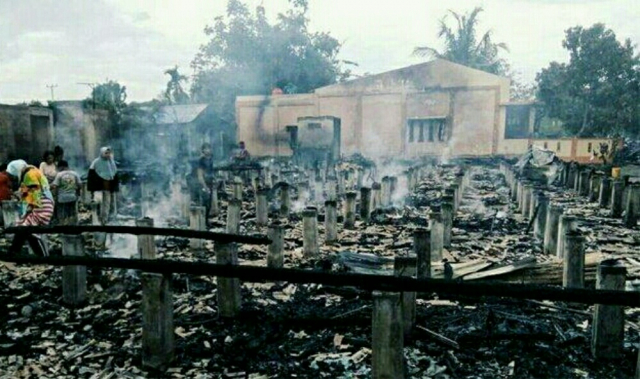 Belasan Rumah Semi Permanen di Inhil Terbakar, Penyebab Kebakaran dalam Penyelidikan