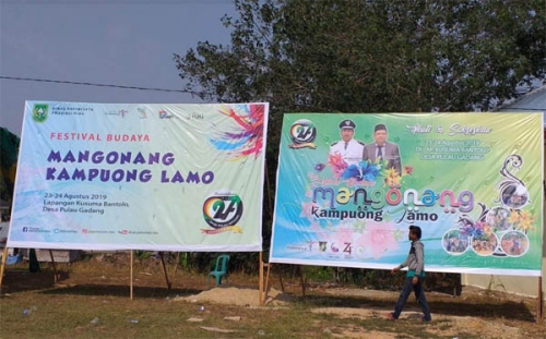 Besok, Ribuan Orang Diprediksi Banjiri Festival Mangonang Kampuong Lamo di Pulau Gadang Kampar