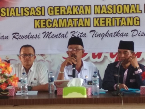 Berikan Pemahaman kepada Masyarakat, Badan Kesbangpol Inhil Gelar Sosialisasi Penangan Konflik di Keritang