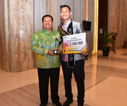 Anggota Satpol PP Bengkalis Dinobatkan sebagai Bujang Persahabatan Riau 2017