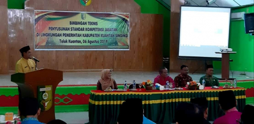 Agar Tata Kelola Pemerintahan Semakin Baik, Pemkab Kuansing Adakan Bimtek Penyusunan Standar Kompetensi Jabatan