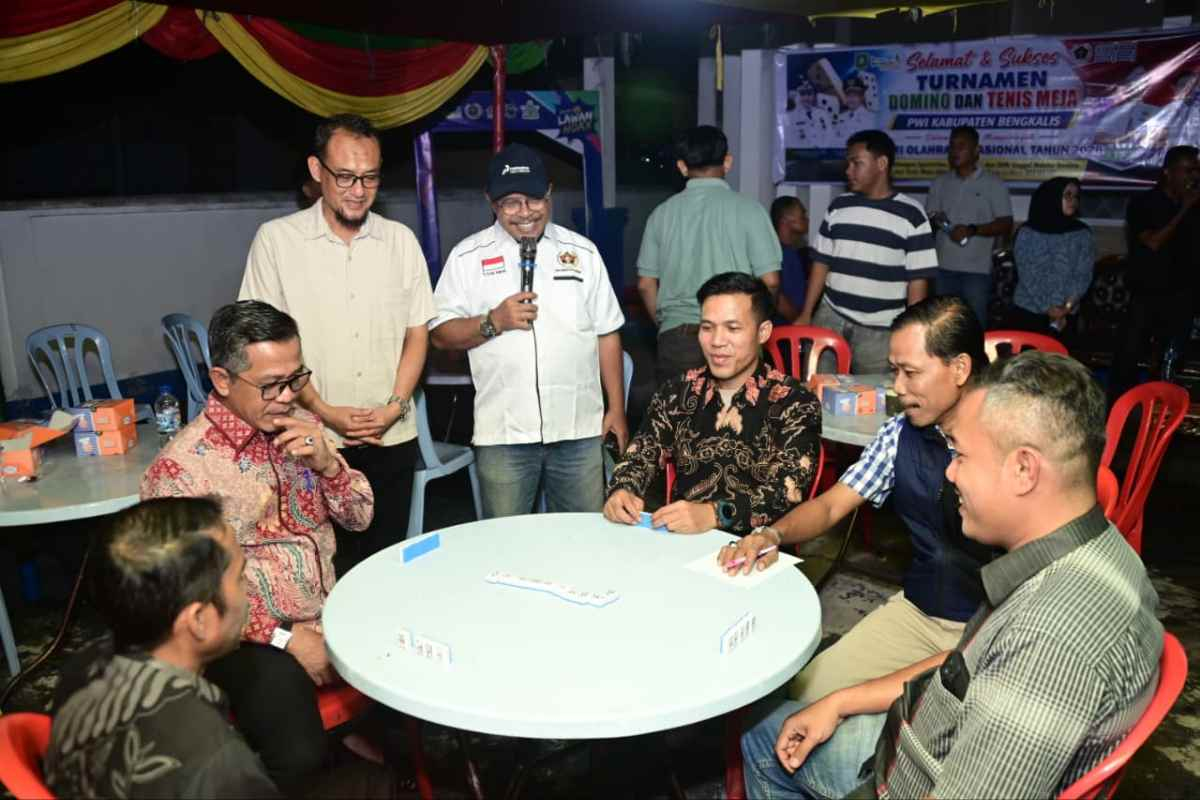 Semarakkan Haornas 2026, SIWO PWI Bengkalis Gelar Turnamen Domino dan Tenis Meja