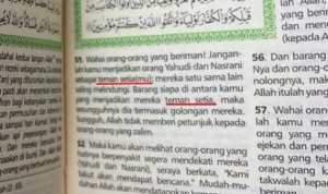 GoRiau Netizen Heboh, Tafsir Al Maidah 51 Berubah pada Alquran Terbitan Terbaru