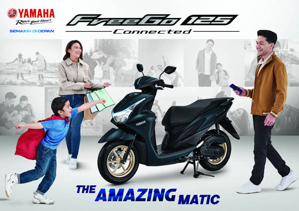 Miliki Bagasi Terbesar di Kelasnya dan Fitur Y-Connect, Yamaha FreeGo 125 Connected Jadi Primadona Keluarga Muda Indonesia
