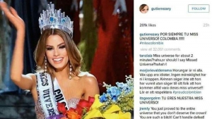 GoRiau Mengharukan, Miss Colombia Ariadna Gutierrez Arevalo Pamer Foto Pakai Mahkota Miss Universe di Instagram