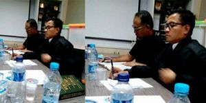 GoRiau Beredar Foto Bambang Widjojanto Mengaji Saat Jeda Diperiksa