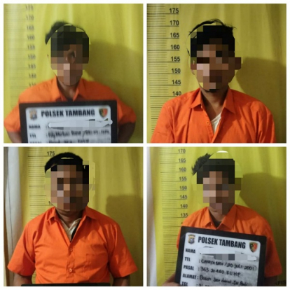 Terlibat Curanmor, 4 Pelaku Ditangkap di TKP Berbeda