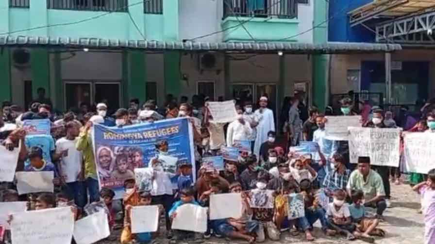 Pengungsi Rohingya di Pekanbaru Tuntut Biaya Hidup Layak dan Fasilitas Memadai