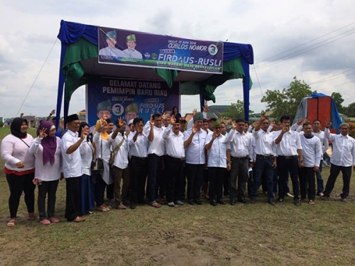 Kampanye Dialogis di Desa Tarai Bangun, Firdaus - Rusli Janjikan Pekanbaru, Kampar, Pelalawan dan Siak Sama-sama Maju