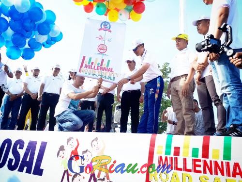 Ramai Dihadiri Masyarakat, Polres Siak Terbilang Sukses Gelar Acara Millennial Road Safety Festival