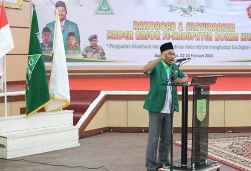 Sikapi Corona, GP Ansor Rohil Tunda Dua Agenda Besar