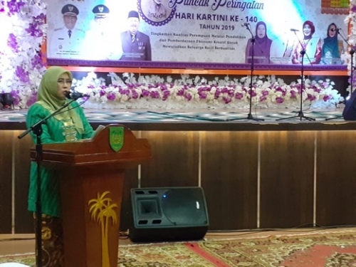 Di Hari Kartini, Zulaikhah Wardan Ajak Wanita Inhil Tingkatkan Kualitas dan Kreatifitas dalam Menjalankan Roda Organisasi