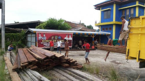 6 Ton Kayu Diamankan Satgas Ilegal Logging dan Ilegal Fishing Rohil
