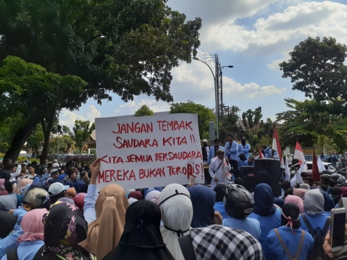 Datangi DPRD Riau, Ratusan Massa Tuntut Keadilan Terhadap Kecurangan Pemilu 2019