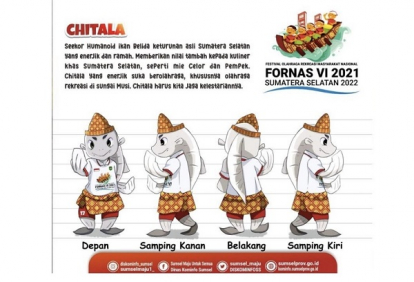 Chitala, Maskot FORNAS ke-VI/2022 Palembang