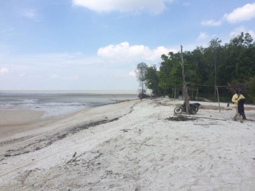 Miliki Pasir Putih 1 Km, Pantai Subang Palika Rohil Potensi Baru Destinasi Wisata Selat Malaka